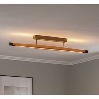 Quitani loftlampe Kiera, eg/sort, 38W