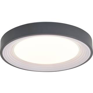 Moderne loftslampe grå med hvid 38 cm inkl. LED dæmpbar - Kanton
