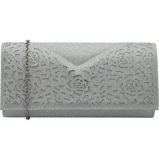 Lotus Lotus Silver Clutch Bag with Chain