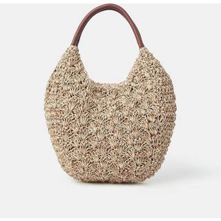 Accessorize Accessorize Natural Raffia Scoop Shoulder Bag