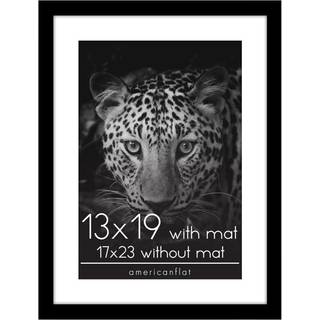 AmericanFlat 17x23 -billedramme med poleret plexiglas - Brug som 13x19 ramme med Mat eller 17x23 ramme uden mat - episk samling - bred billedramm