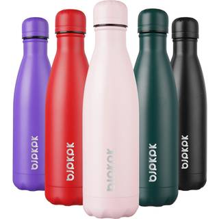 BJPKPK Rustfrit stål Vandflasker 17oz isoleret vandflaske Keep Cold and Hot Sakura Pink