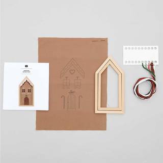 Stickpackung Lebkuchenhaus klein vorgezeichnet