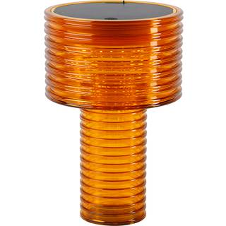 Bordlampe orange plast inkl. LED solcelle genopladelig IP44 - Ambar