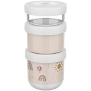 Mio Snackboks-tårn 3 dele fra Mepal - Sunshine & Rainbow farve - PP/PETG/TPE