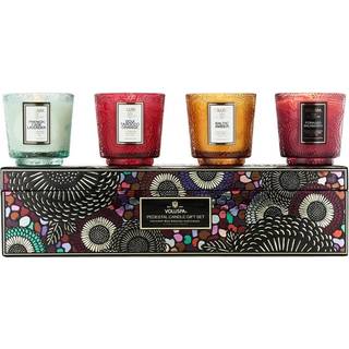 Giftset Voluspa 4 Petite Pedestal Candle Japonica 2024