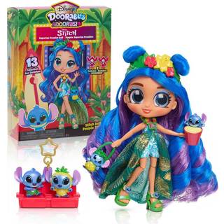 Spela bara Disney Doorbles Adoorbs Deluxe Stitch Superfan Doll 2 Exklusiva figurer Film Premiere Unbox 10 Mini Accessories Toy Gift for Collector