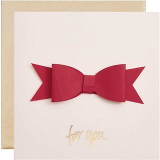 Paper Poetry 3D-Grußkarte Schleife Apricot