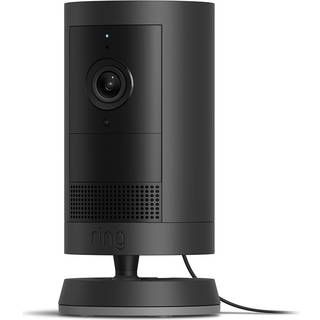 Ring Outdoor Cam Plus Plug-In overvågningskamera, sort ➞ På lager - klar til levering