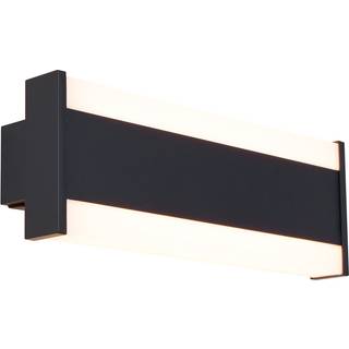 Moderne væglampe sort 30 cm inkl. LED CCT IP54 - Vanya