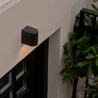 Nordlux Dion Væg light Aluminium Sort | Egnet til 1x GU10
