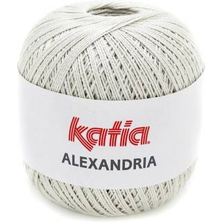 Katia Alexandria 06 Stengrå Indhold: 100% merceriseret bomuld Vægt/længde: 100 g = ca. 400 meter Anbefalet hæklenål: 1.75-2 mm Vask: Finvask 30º / Tåler ikke tørretumbling.
