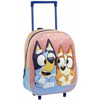 Bluey 3D Kuffert, Lyserød/blå