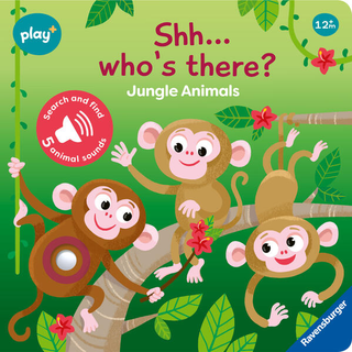 Ravensburger Play+ Infant & Toddler - Shhh…Who's there? Jungle Animals My First Seek and Find Sound Book