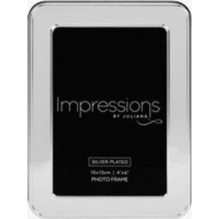 Impressions Silver Plated Round Edge Frame 4x6 - P9157