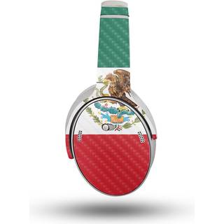 Carbon Fiber Headphone Skin kompatibel med Bose Quietcomfort -hovedtelefoner (2023) - Mexicansk flag - Premium 3M Vinyl Protective Wrap Decal Cov