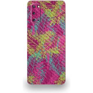 Mightyskins Carbon Fiber Skin til Samsung Galaxy S20 - Magenta Summer | Beskyttende holdbar tekstureret kulfiberfinish | Let at anvende | Lavet i