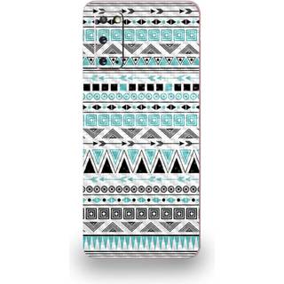 Mightyskins Carbon Fiber Skin til Samsung Galaxy S20 - Turquoise Tribal | Beskyttende holdbar tekstureret kulfiberfinish | Let at anvende | Lavet