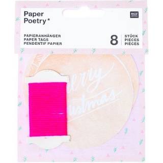 Paper Poetry Papieranhänger Jolly Christmas Schrift 8 Stück