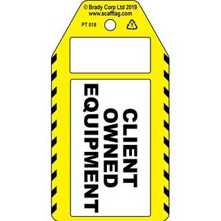 Client Owned Equipment tag