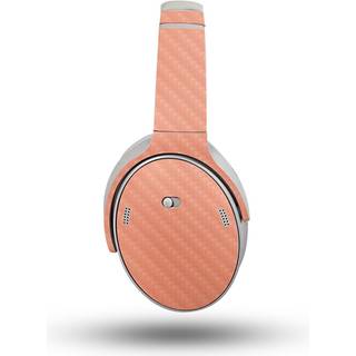 Carbon Fiber Headphone Skin kompatibel med Bose Quietcomfort -hovedtelefoner (2023) - Solid Peach - Premium 3M Vinyl Protective Wrap Decal Cover