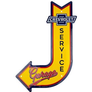 Hangtime Chevrolet Service Garage Sign Vintage Chevy Metal Automotive Wall Art Decor 11,5 tommer. X 17,5 tommer. Mand hulestoffer til m?nd