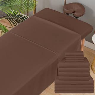 Xolloz Massage Table Sheets Sets - 4 Set Bundle 120GSM Dobbelt b?rstet Microfiber Premium Massage Sheets Set Spa Bedark til Estetikalrynke & olie