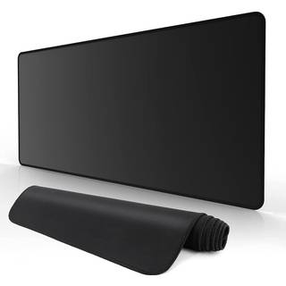 (sort-90x40 cm)XXL Sort musemåtte Gaming MousePad Stor musemåtte Gamer Mause Tæppe PC Skrivebordspude