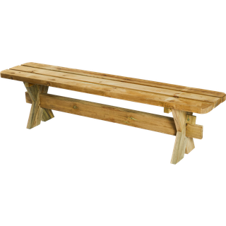 HORTUS Authentic bænk, natur/træ, 48 x 177 x 38 cm