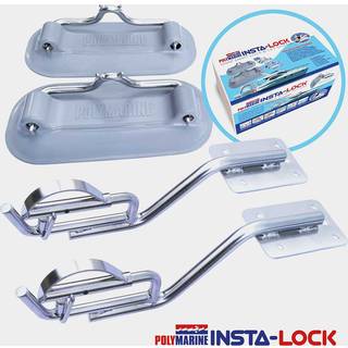 Davit til gummibåd Polymarine Insta-Lock Snap Davit Extended Reach Kit, forlænget 29 cm &amp; forsænket 10 cm, til højere badeplatforme
