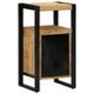 Badeværelsesskab med dør Brun 40 x 35 x 75 cm Massivt mangotræ