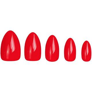 Duffbeauty - Ruby Red, Medium Almond - Press-on Negle - Duff Ruby Red. Medium Almond - For Women - Lyserød