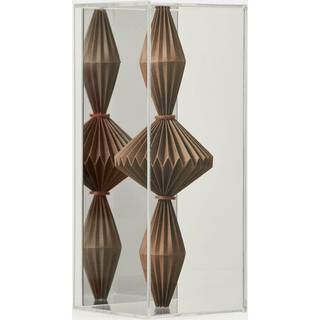 By Gabs Decorative Objects - 'Double Triballoon Joia' sculpture, brown in BROWN Acrylic & Paper