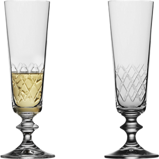 Eaton 2-pak Champagneglas, Klar, 16 cl