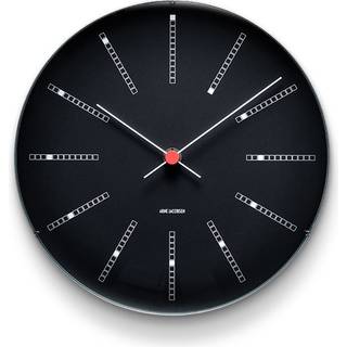 Arne Jacobsen Bankers Vægur 290 Mm - Vægure Aluminium Sort - 43646