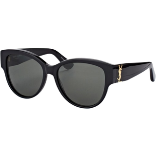 SAINT LAURENT Kvinde SL M3 002 Solbriller Acetat Sort Grå Rund Normal