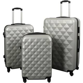 Kufferter - Sæt med 3 stk. - Eksklusivt hardcase kuffertsæt tilbud - Diamant grå