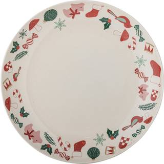Bloomingville Yule serveringsfad Ø28 cm Natur-rød