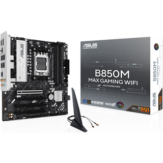 ASUS B850M MAX GAMING WIFI Bundkort - AMD B850 - AMD AM5 socket - DDR5 RAM - Micro-ATX