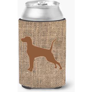 Pointer Jute og brun d?se eller flaske drikkevareisolator Hugger