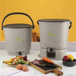 Bokashi kompostspand sæt - Essential - Grå