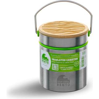 Ecolunchbox Vacuum Isoleret miljøvenlig blå vand Bento Thermos Canister - Holder 1,5 kopper - Cirkulært design