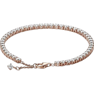 Pandora Rose Gold Crystal Tennis Bracelet - 18cm
