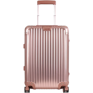 Håndbagage kuffert - Aluminiums kuffert - Rosa-guld - Luksuriøs trolley med TSA lås - 36 liter
