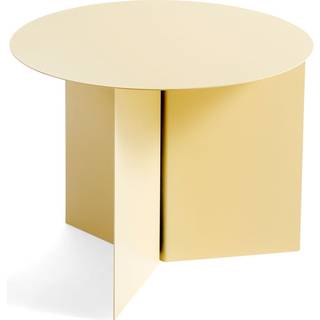 HAY Slit Table Round Light Yellow