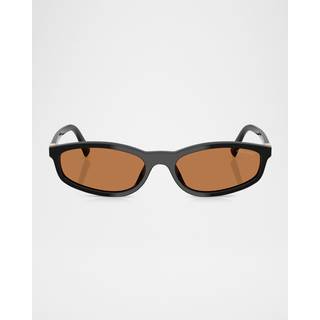 Miu Miu MUA06SF Asian Fit 16K10I 54 Solbriller Kvinder Black - Black - 54mm