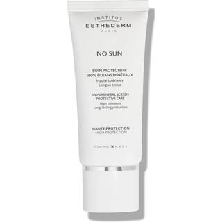 Institut Esthederm No Sun 100% Mineral Screen Protective Care 100% mineralcreme til ansigt og krop Høj solbeskyttelse 50 ml - 50 ml