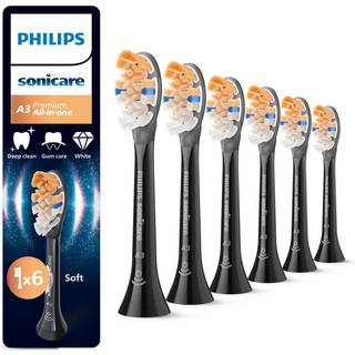 Philips Sonicare Premium All-in-One HX9096/88 Erstatningshoveder til tandbørste Black 6 stk. - 6 stk.