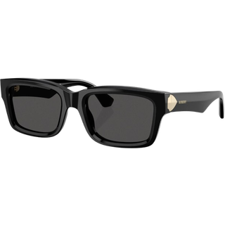 Burberry Kvinde BE4463D 300187 Solbriller Acetat Sort Grå Cat Eye Normal