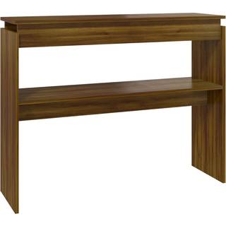 Konsolbord 102X30X80 Cm Konstrueret Træ - Brun eg